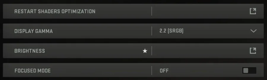 Additional Modern Warfare Graphics Settings