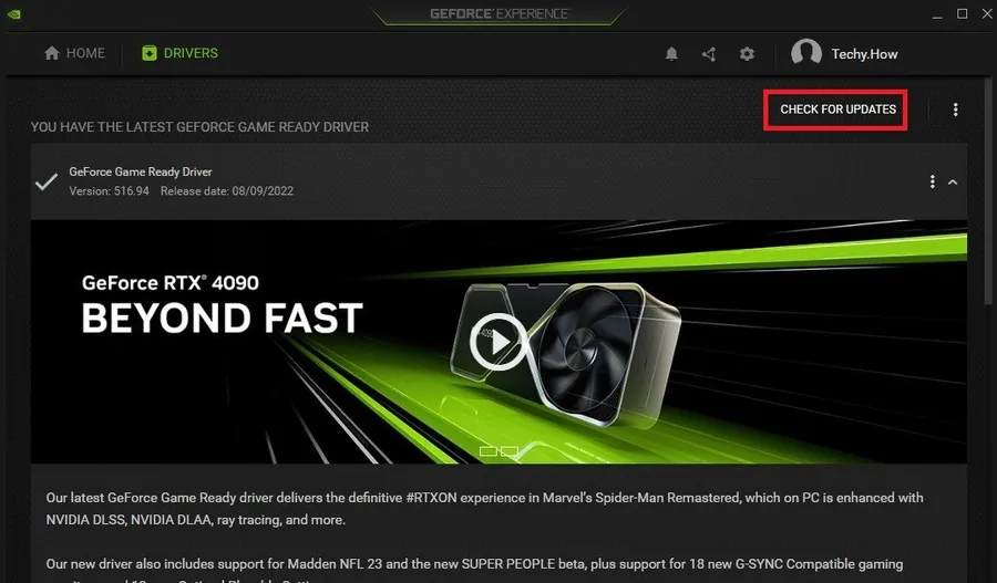 Download & install latest graphics card driver