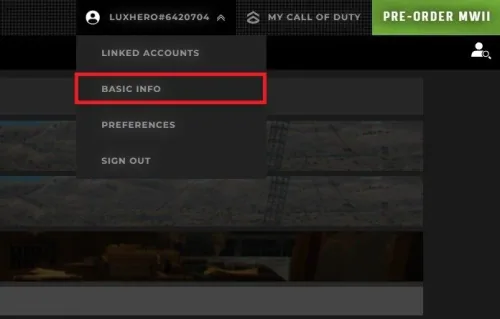 After submitting this information you’ll have a final screen before the Call of D…