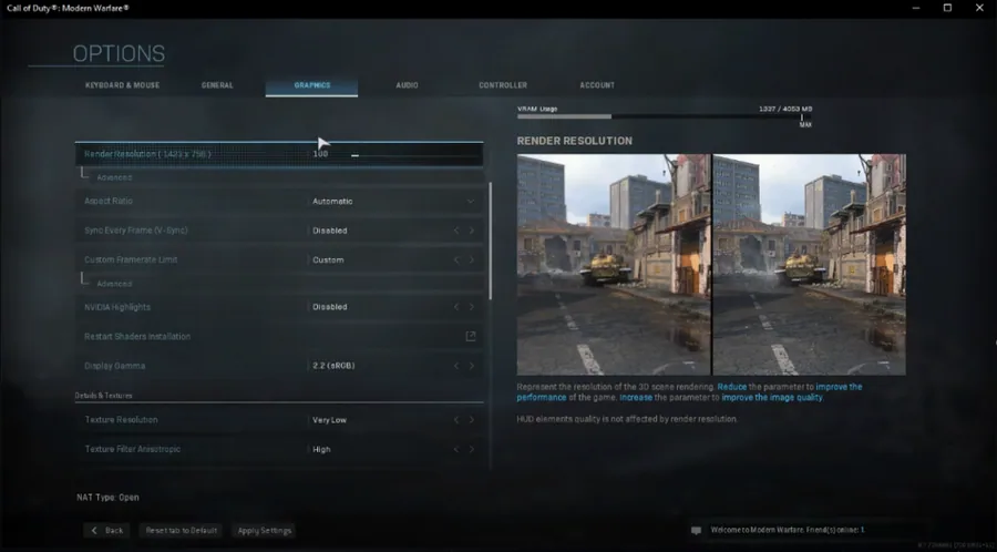Set the polling rate to the highest possible amount to reduce input lag.