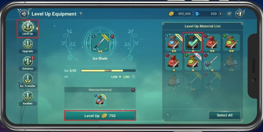 Level Up your Equipment