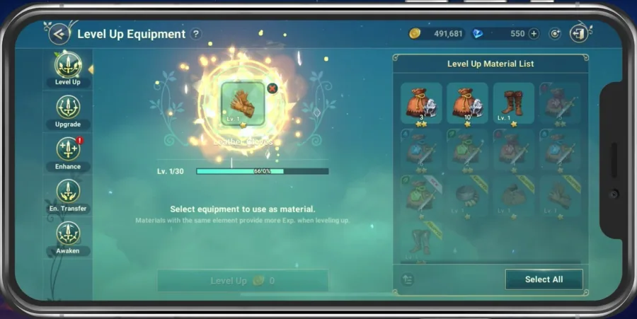 Some of your equipment will only require some gold to be leveled up, so make sure…