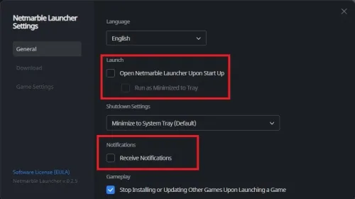 Launcher Settings
