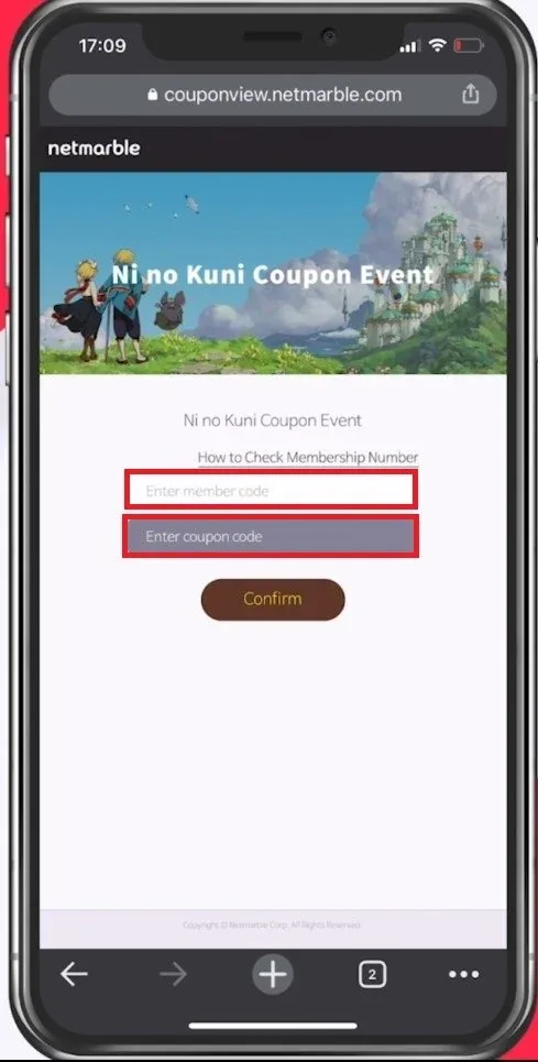 Redeem Codes on iPhone