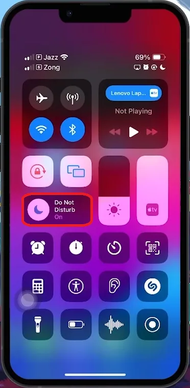 disable focus mode