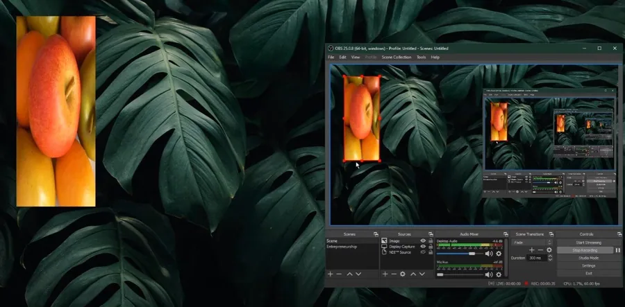resize source ob studio
