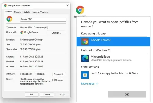 How do you want to open .pdf file from now on?