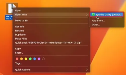 Unzip osu! Beatmap File