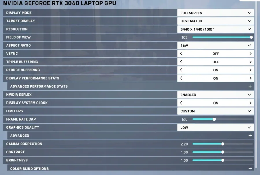 Overwatch Settings > Video