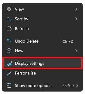 Adjust the Display Settings