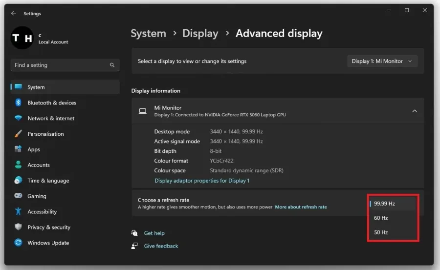 Change your display refresh rate for Overwatch 2