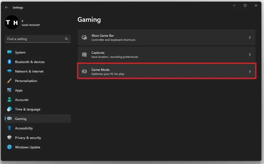 Windows Settings > Gaming > Game Mode