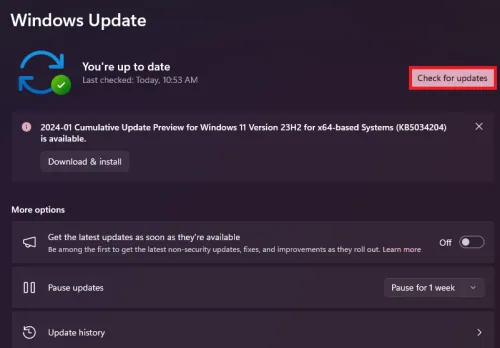 windows update