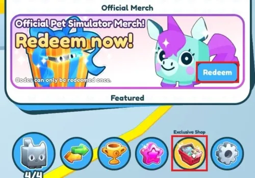 Pet Simulator X Exclusive Shop