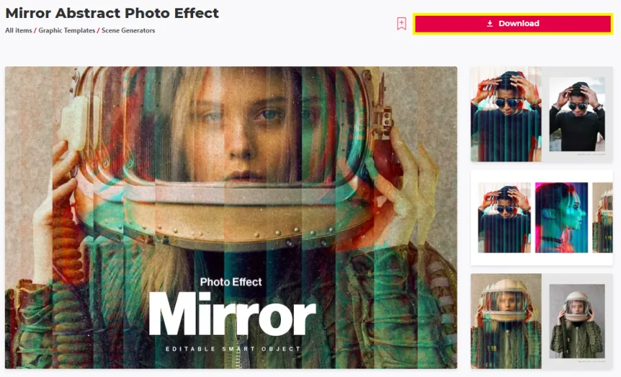 abstract mirror effect download