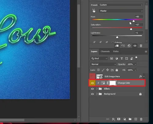 adjust template colors