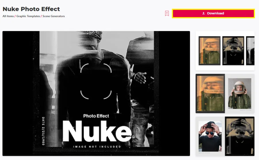 download nuke effect template