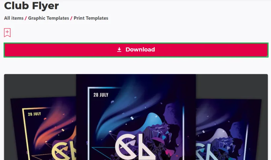 download club flyer