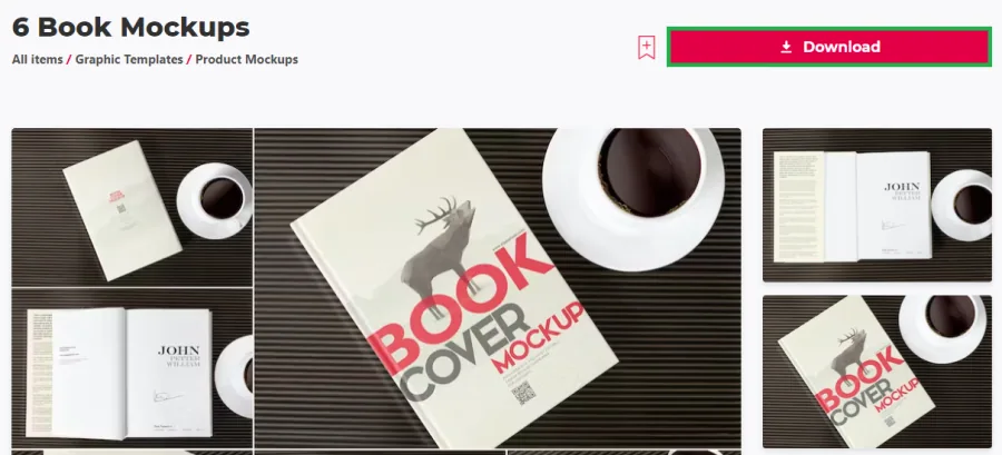 book mockup