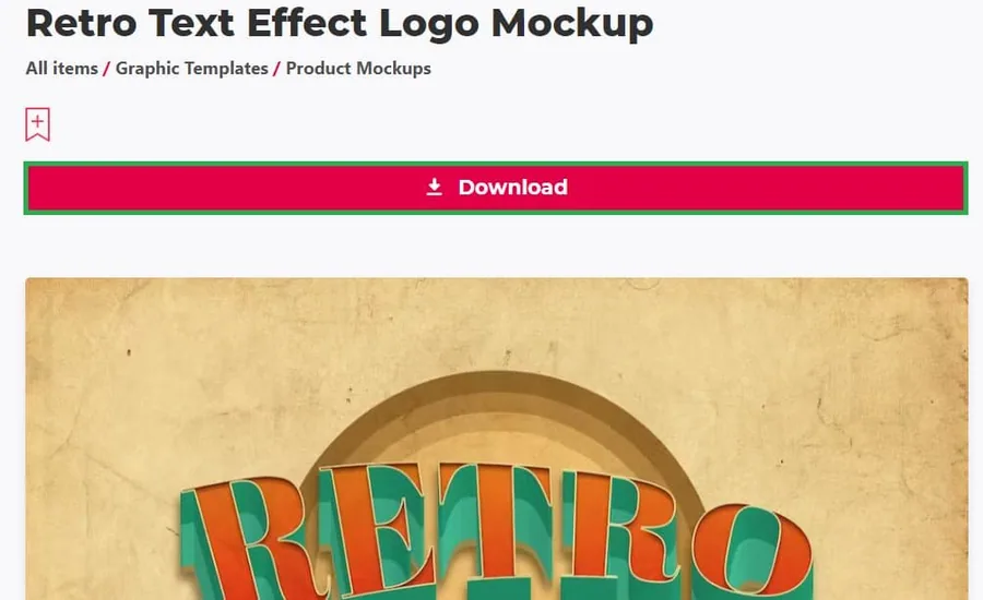 download retro logo