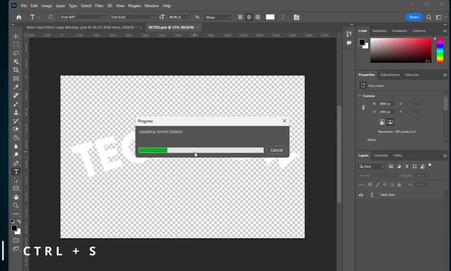 edit template text or image