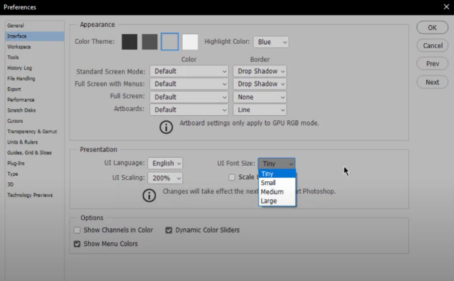 Change the UI scaling and UI font size.
