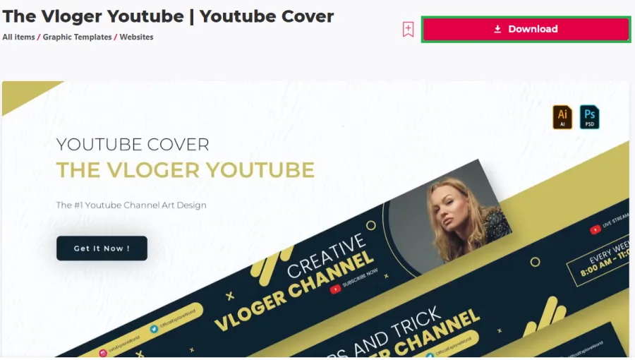 download youtube banner template
