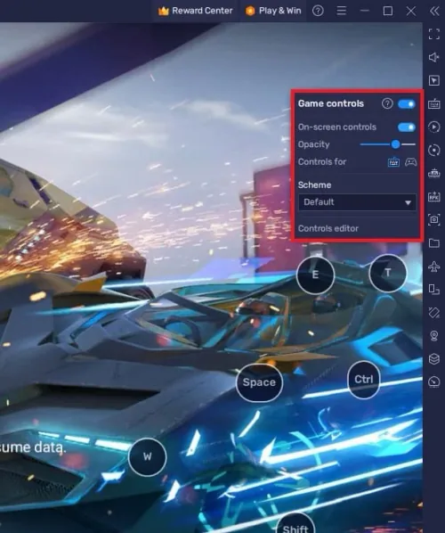 ace racer game controls