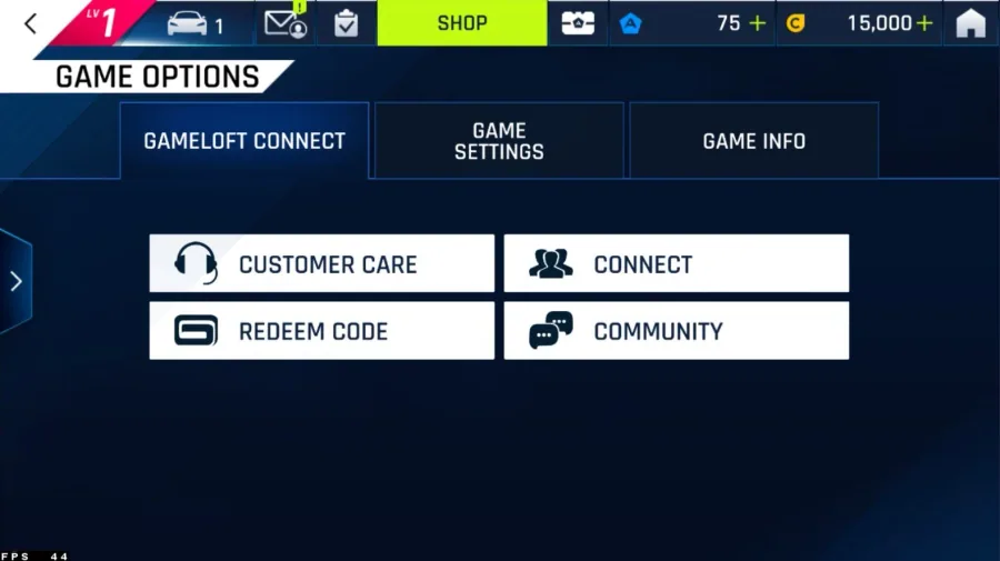 Asphalt 9: Legends Gameloft Connect