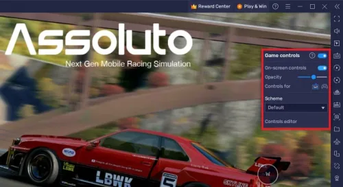 enable the game controls for assoluto racing