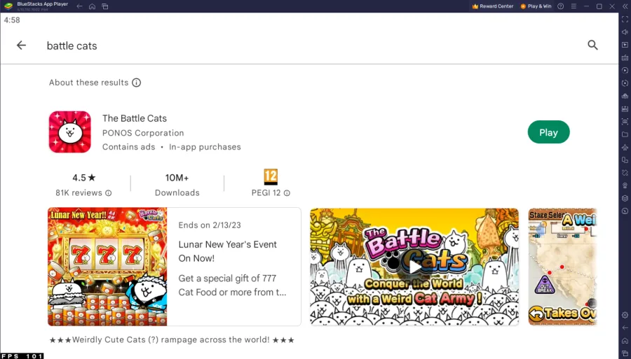 Download Battle Cats from the Google Play Store