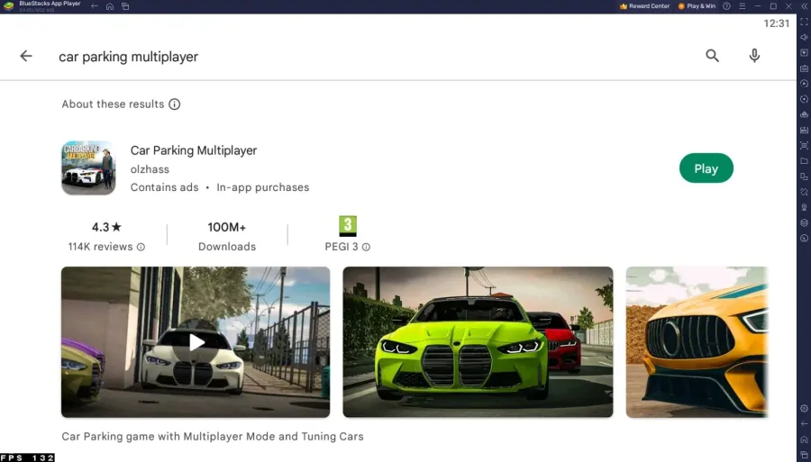 Google Play Store > Car Parking Multiplayer