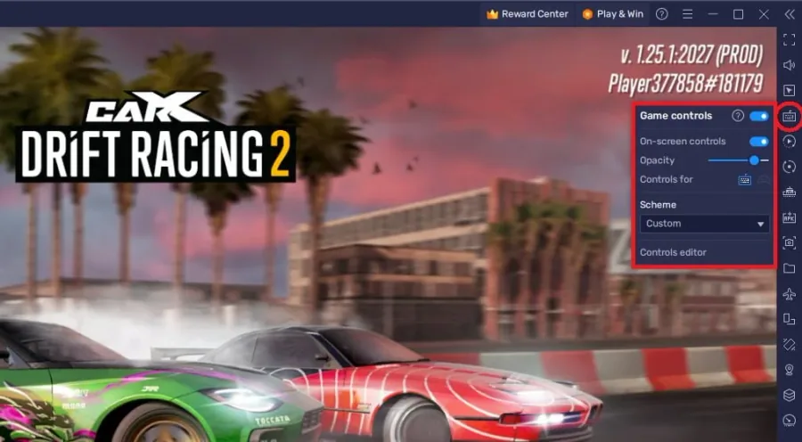 carx drift racing game controls for pc