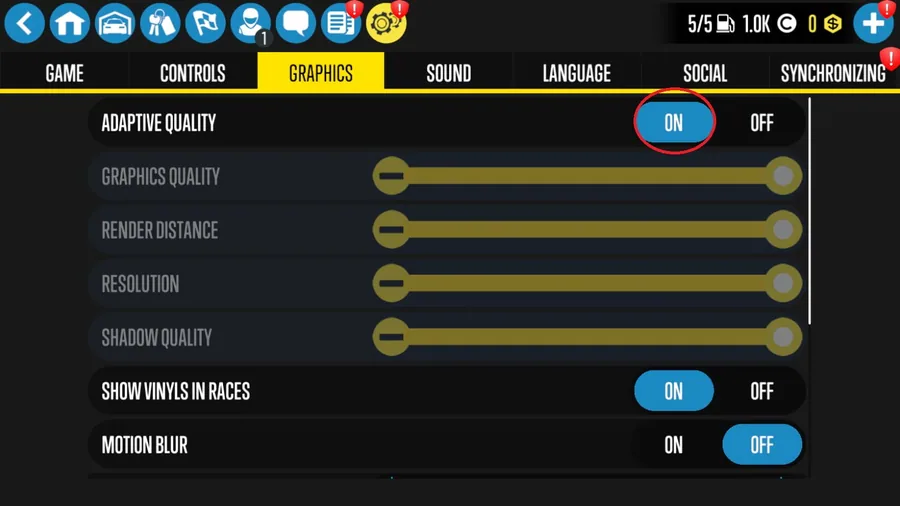CarX Drift Racing 2 Controller Layout
