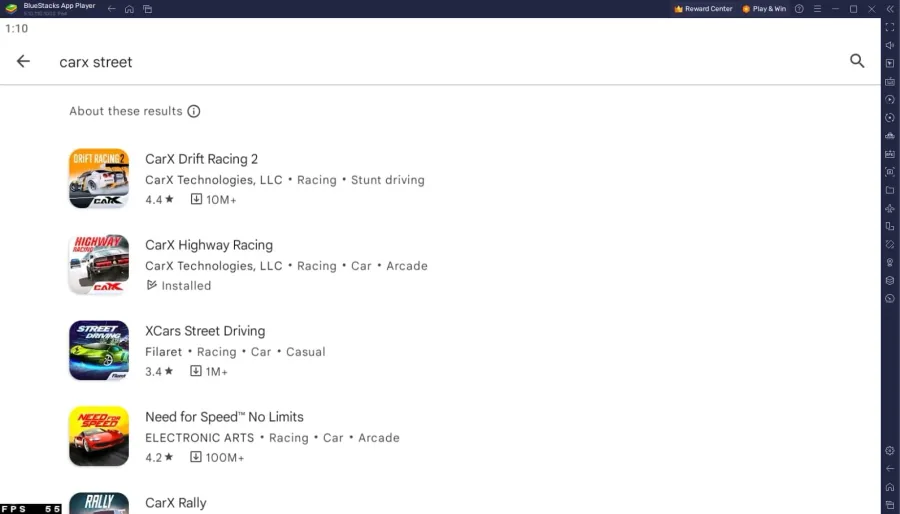 download carx street google play