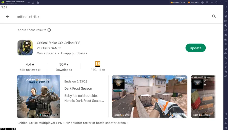 Download Critical Strike from the Google Play Store