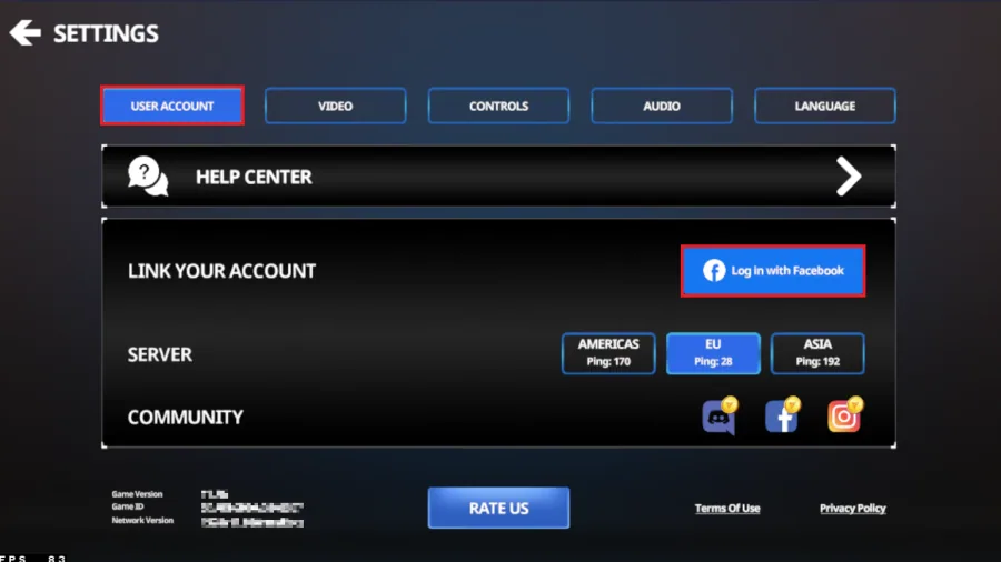 Preview the Server Ping