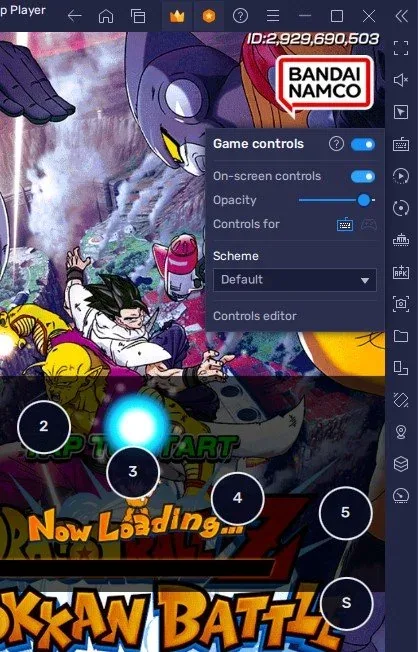 DBZ Dokkan Battle Main Menu