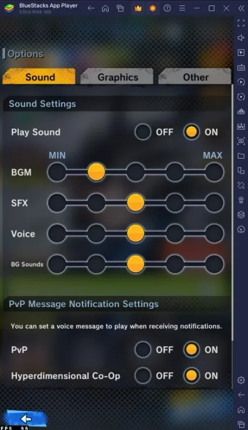 DBL Sound Settings