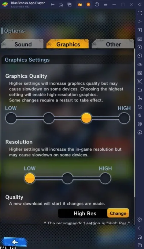 Dragon Ball Legends Graphics Settings