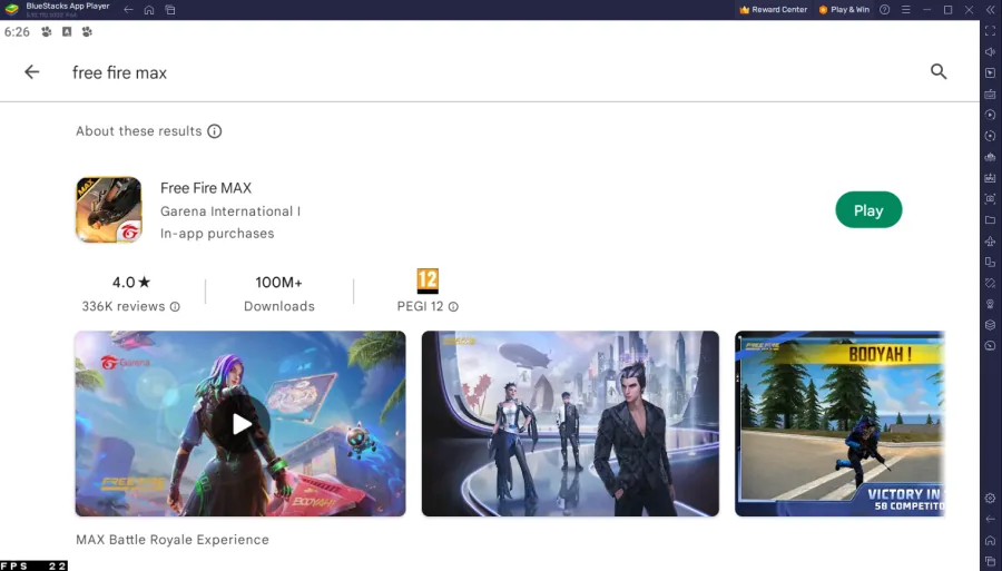 Play Free Fire MAX on PC
