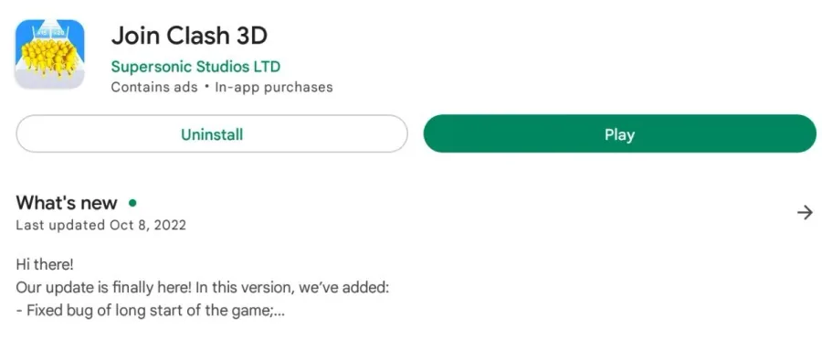 Google Play Store > Join Clash 3D