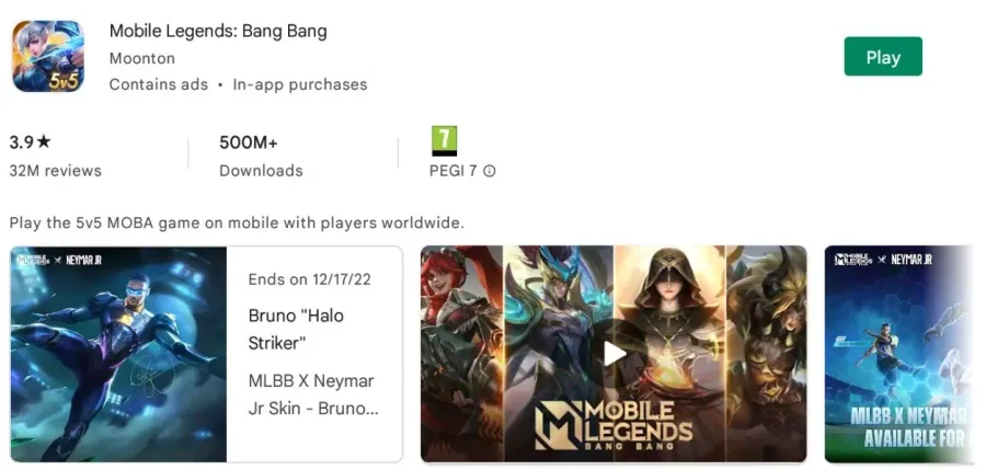 Play Mobile Legends on PC