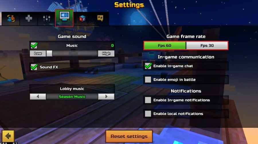 Pixel Gun 3D Graphics Settings