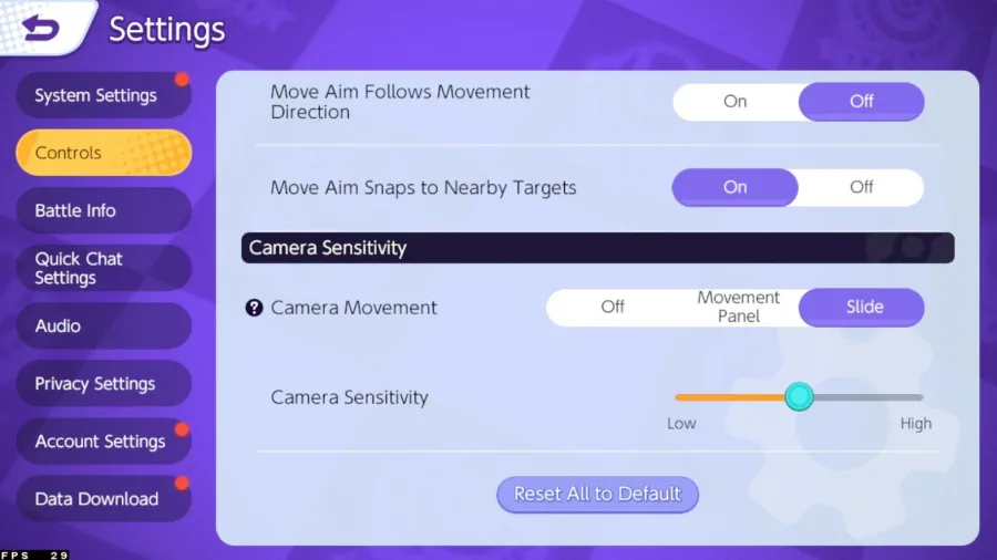 Pokémon Unite Controls Options