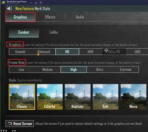PUBG Mobile Graphics Preset
