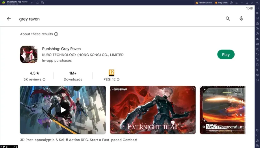 Play Punishing: Grey Raven on PC