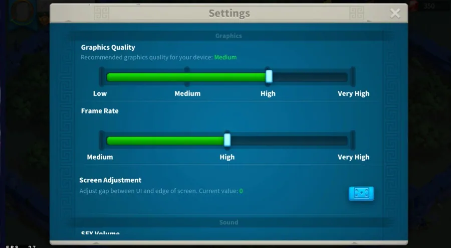 Rise of Kingdoms General Settings