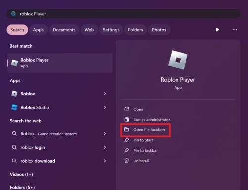 open file location