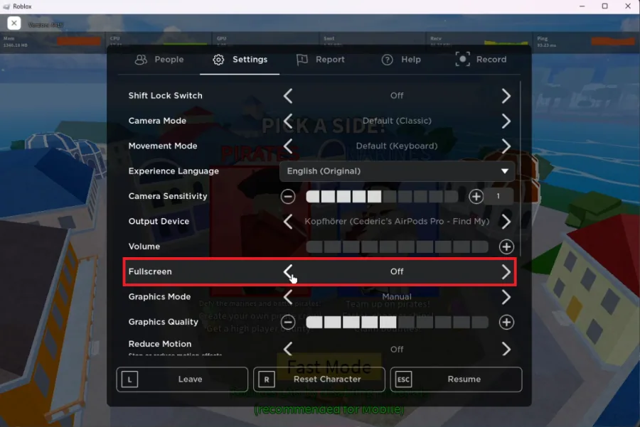 roblox video settings
